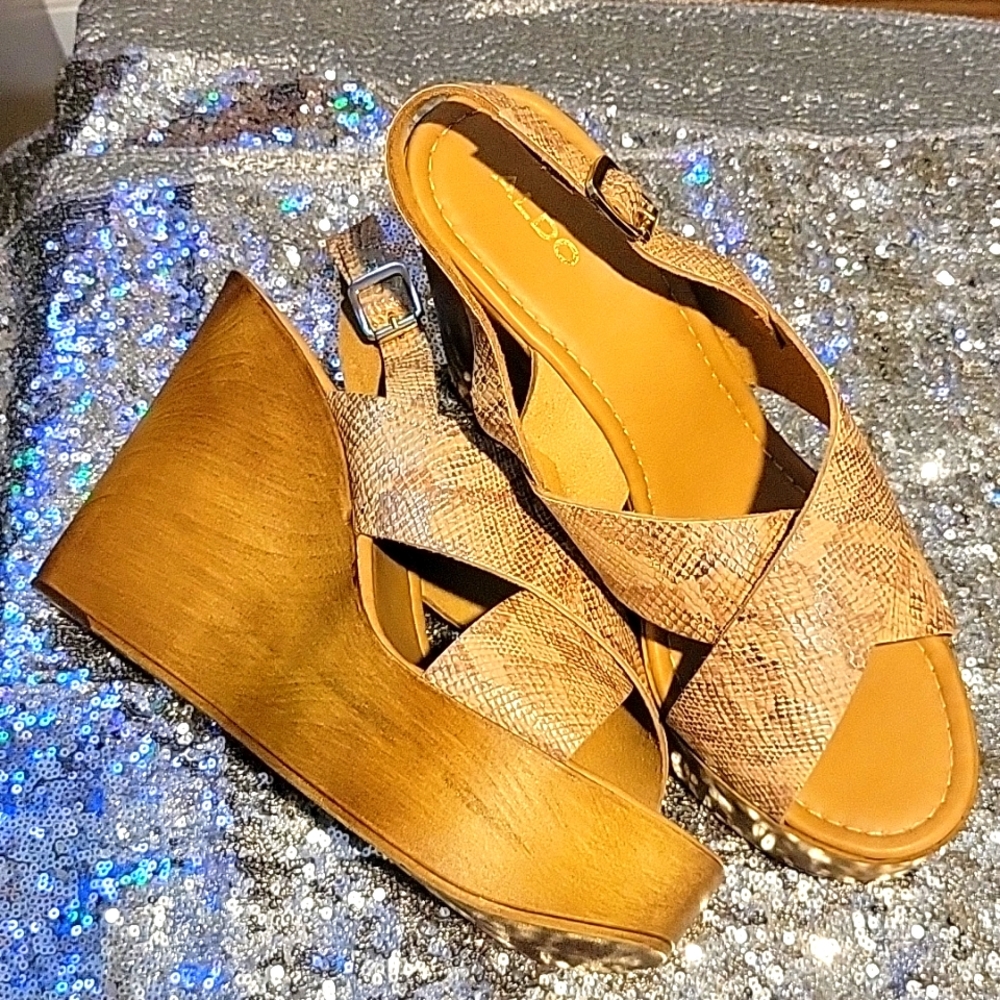 Aldo Snakeskin Price Wedges